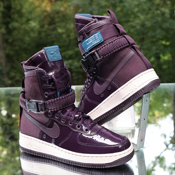 Nike SF Air Force 1 Premium Port Wine - Picture 2 of 14